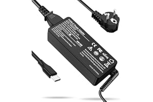 LTBSTOYE Chargeur USB-C 65 W pour Ordinateur Portable Compatible avec Lenovo Thinkpad/Yoga/Chromebook/IdeaPad, Adaptateur Secteur de Type C à Charge Rapide.