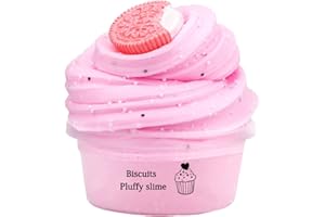 ROADOOR 60ml Putty Slimes Alleviare Lo Stress Fluffy Puttle Burro Slime Rimbalzo Display Portatile Elastico Spremitura Giocattolo Nube Kit Slime Clay Slime Kit per Bambini Rosa