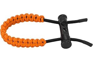 Horoper Bogenschießen-Bogen-Handgelenk-Verstellbarer Jagd-Handgelenkriemen Geflochtenes Schießzubehör für Training und Training(Orange)