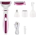 Pigeon Charm 4 In 1 Multi-purpose IPX5 Trimmer for Women [For Bikini, Shaver, Face & Eyebrow Trimmers]| Stainless Steel Blade| USB C type Charging | Waterproof| 1.5 HR runtime| Charge Time 2.5 HR | 2 Years Warranty