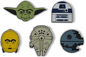 Crocs Star Wars 5 Pack - Charm decorativi per scarpe Unisex, Multicolor,