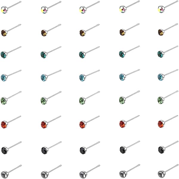 incaton 18G/20G Clear Nose Stud - Acryl & Bioflex houders (1,0 mm/0,8 mm) | L-vormige neuspiercing & ringen | Neusbot niet-metalen voor school, werk en gevoelige huid, Bioflex Acryl incaton 18G/20G Clear Nose Stud - Acryl & Bioflex houders (1,0 mm/0,8 mm) | L-vormige neuspiercing & ringen | Neusbot niet-metalen voor school, werk en gevoelige huid, Bioflex Acryl