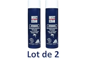 Insect Ecran Vêtements Concentré Insecticide Trempage 200 ML Lot de 2 flacons