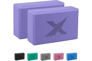 XN8 SPORTS XN8 Bloque Yoga 2 Unidades Espuma EVA de Alta Densidad Ladrillo Yoga para Ejercico Yoga Pilates Mejora la Fuerza y Equilibrio La Flexibilidad