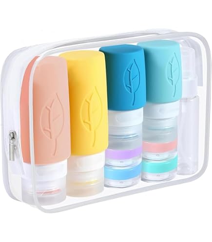 10 Flacons De Voyage Rechargeables 30 Ml Transparents - Pour Liquides En Cabine, Neufs