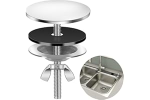 AHQIZFX Couvercle d'évier en acier inoxydable - 5 cm - Anti-fuite - Bouchon de trou de robinet de cuisine - Bonne étanchéité - Pour trou d'évier, cuisine, salle de bain