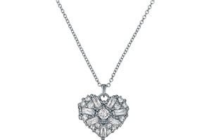 Ted Baker Cherish Crystal Cluster Heart Locket Pendant Necklace for Women