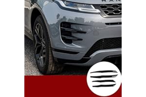 YIWANG ABS Chrom glänzend schwarz Auto Nebelscheinwerfer Streifen Trim Aufkleber 4 Stück für RangeRover Evoque 2019 2020 Autozubehör