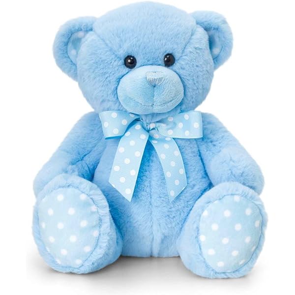 Suki Gifts Hug-a-Boo Baby Teddy Bär | 30,5 Cm Blau | Superweicher Plüsch | Mit Schleife | Ab Geburt