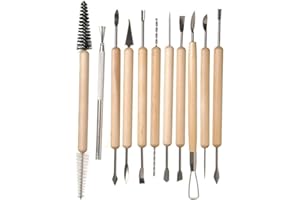 Gearmax 11 Stück Set Langlebige Keramik Ton Sculpting Tools Carving Tools