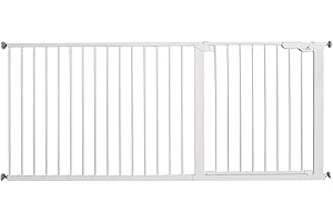 BABY DAN BabyDan Puerta de seguridad extra ancha/ajuste a presión de pasillo, 67.4-69.7-pulgadas, 9.4 kg