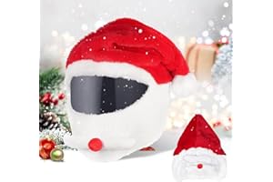 NICAI KITCHEN Christmas Santa Motorcycle Helmet Cover,Nativity Helmet Cover,Santa Claus Xmas Hat Decoration Accessories for Men,for Motorcycle Helmet, Fun Rides and Gifts
