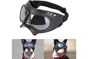 PETLESO Occhiali da sole per cani UV occhiali per cani facili da indossare occhiali protettivi per cani accessori alla moda per animali domestici occhiali da moto per cani di taglia piccola/media