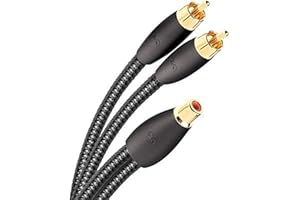 AudioQuest Rozdzielacz Y - jeden kabel RCA żeński na dwa RCA męski 6 cali (15,24 cm)