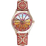 Mizzica Orologio Solo Tempo da Donna in Acciaio e Pelle – Il Fiore Blu –  MB109 : Amazon.it: Orologi