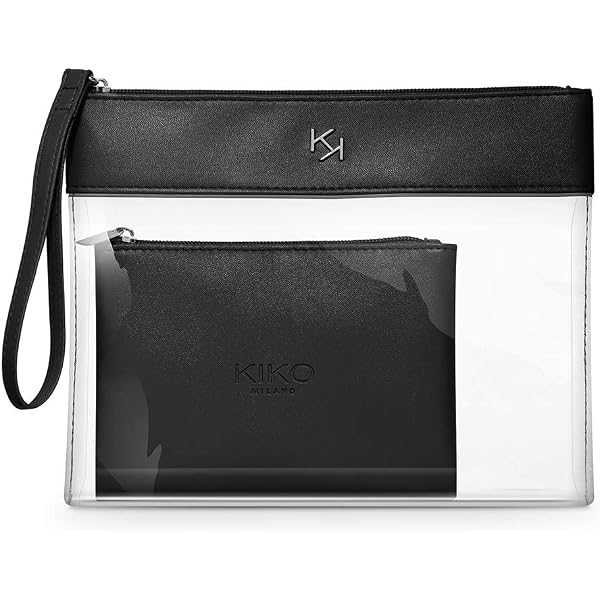 Pochette Transparente KIKO Milano - Mini Sac PVC Pour Maquillage Et Voyage