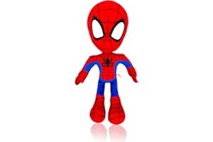 BJPERFMS Peluch Spider Kuscheltier, 32cm Spider Plüschtier, Spider Plüschtiere, Spider Plüschfigur, Stofftier Plüsch Rot, Plüsch Geschenk Puppe für Kinder Jungen Geburtstage, ab den Ersten
