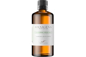 Oxxigena - Glicerina Vegetale Liquida Pura ≥ 99,5% (Glicerolo) da 500 ml, Base Neutra Full VG, Ideale per Idratare Pelle, Capelli e per Liquidi, Insapore e Inodore, Purezza Farmaceutica