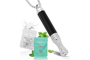 HOKHIM Vape Necklace,Tiger Eye Stone Breathlace,For Anxiety Relief,Breathing Exercises,Meditation,Christmas Valentine's Day Birthday Gift for Father,Women,Men