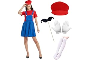 Ansamy Bruder Kostüm Kinder Erwachsene, Fasching Kostüm, Verkleidung Halloween Karneval Cosplay Costüm Outfit für Herren Jungen