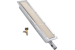 MECCTP Brûleur latéral infrarouge - Brûleur latéral infrarouge - Barbecue à gaz - Élément chauffant - Chauffage en céramique - Pour cuisiner, griller, rôtir le camping - 57 x 9,5 cm