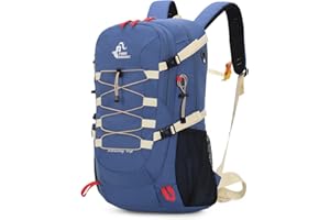 Bseash 40L Leichter wasserdichter Wanderrucksack mit Regenschutz, Outdoor Sport Reise Tagesrucksack Multifunktions Reisetasche für Camping Klettern Skifahren Radfahren