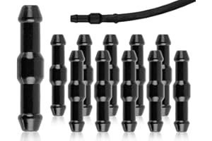 ‎LHBWHIZ Lhbwhiz 10 Stück Auto Schlauchverbinder,Verbinder Scheibenwaschanlage Schlauch,Universal Wischwasserschlauch,Spritzwasserschlauch Adapter,Isolierschlauch,unterdruckschlauch,fur auto(Schwarz)