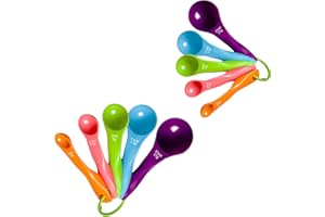 FENGCHUANG Set di Cucchiai Misurini da 10 pezzi con Diverse Capacità 15 g/7,5 g/5 g/2,5 g/1 g Misurino Grammi Cucchiaio Dosatore, adatto per lavastoviglie, polvere proteica in polvere