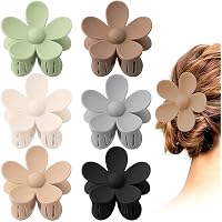 4 Blumenkrallen-Clips Für Damen - Rutschfest, Für Dickes & Dünnes Haar, In 4 Farben