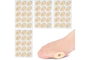 JIANYH 60 Pcs Corn Cushions, Corn Protectors for Toes, Corn Plasters Cushions Oval Shaped Cushion Soft Waterproof for Foot Protectors Reduce Foot and Heel or Toe Pain