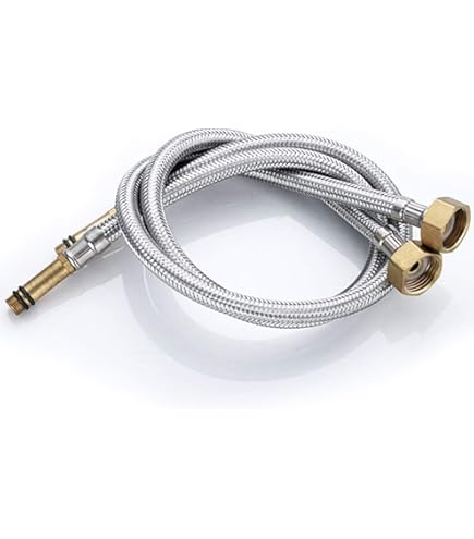 Water Tap Hose, G3/8 X M10, Connection Hose For Tap, 60 Cm, Flexible Hose Extension, Armed Hose, Mixer Tap Hose For Water Tap, Pack Of 4