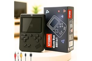 Storio Rechargeable Pocket Video Game for Kids 400 in 1 Retro Game Box Console Handheld Game Box with TV Output - Multicolor