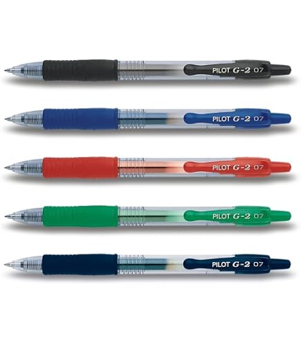 PILOT Gelschreiber G2 07 Schwarz – 12 Stück, 0,4 Mm Strich, Dokumentenecht, Einziehbar