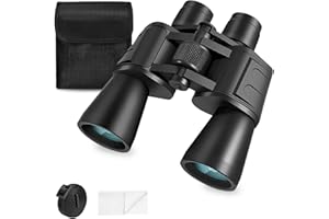 Primizia Prismáticos Profesional,Binoculares Potentes HD 10x50 - Prisma BAK4, Lente FMC, Impermeables y Resistentes a los Golpes para Observación de Aves, Senderismo, Viajes y Eventos Deportivos, Nero