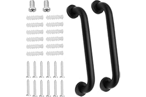 OZNEWLIFE 2 Stück Haltegriffe für Senioren 30cm/11.81 Inch Rutschfreier Haltegriff Rutschfest Griffstange Badewannengriff Duschgriff Edelstahl Badewanne für Schwangere Kinder Senioren (Schwarz)