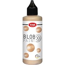 Viva Decor Blob Paint 90 Ml - Metallic Glitter Farbe Für Leinwand & Fliesen (Kupfer)