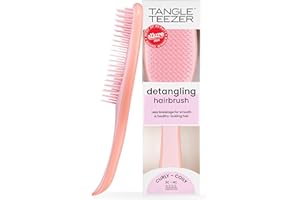 ‎TANGLE TEEZER Tangle Teezer Ultimate Detangler Haarbürste für Lockiges Haar – Für 3C-4C Lockiges & Krauses Haar – Zweistufige Borsten Definieren Locken & Reduzieren Frizz – Mango & Rosa