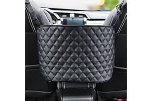 DOULEIN Rangement Siège Voiture Sac, Support de Sac à Main de Voiture de Grande Capacité D'organisateur de Dossier de Siège en Cuir