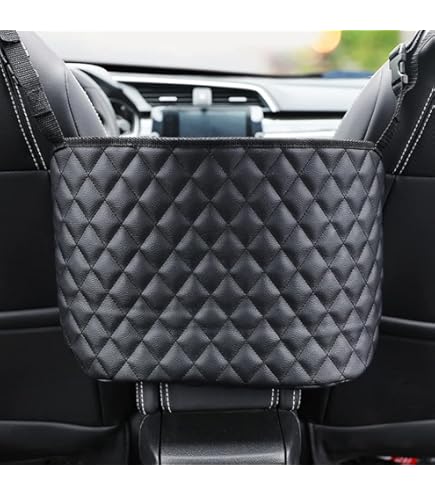 xiruiubao Hoofdsteun, bekerhouder, organizer voor de achterbank, multifunctionele autostoelopbergdoos met bekerhouder en haken, voor kinderen en volwassenen, auto-accessoires, hoofdsteunen, zwart