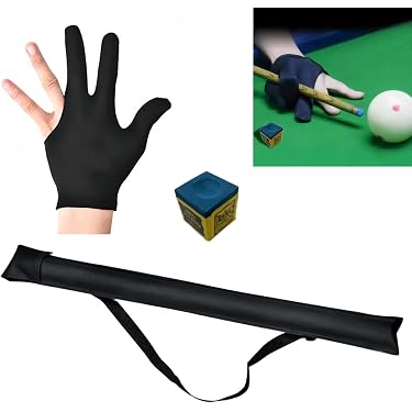 Custodia Rigida In Vinile Per Stecche Da Biliardo – 3 Mozziconi E 6 Aste, Con Tracolla E Manico Imbottito, Tasche Per Accessori, Misura 81,3x10,2x7,6 Cm