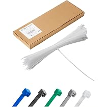 100 Stück Kabelbinder Aus Nylon – Super Robust, Bis 54,4 Kg Zugfestigkeit, Ideal Für Kabelchaos & Haushalt