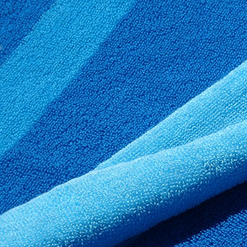 XXL Strandtuch, Duschtuch, Badetuch Blue Stripe im Streifen Design, 180 x 100 cm groß - 3