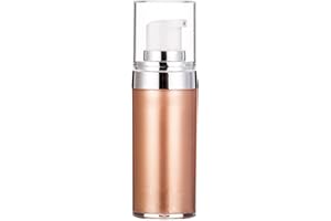 Shefave Body Shimmer Oil,20ml High Gloss Body Glow Body Shimmer Spray,Highlighter Makeup Moisturizer Lotion Body Luminizer - Waterproof Smooth - Brightening Liquid Spray Bronzer (02 Rose Gold)