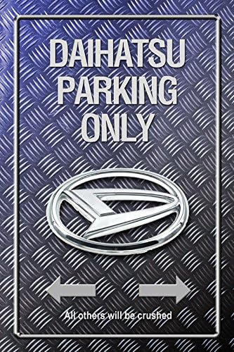 ComCard Daihatsu Parking only park schild tin sign Metallic schild aus blech garage