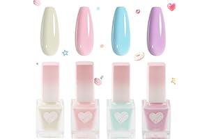 MRCUVARYAS Lakier do paznokci, mleczna herbata, lakier do paznokci, szybkoschnący lakier do paznokci z kremowym wykończeniem