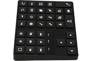 DIOCHE Klawiatura Procreate Klawiatura Skrótów Klawiatura Abs Klawiatura do Rysowania 35 Klawiszy Jedna Klawiatura Skrótów Handedomic do Rysowania dla Os X