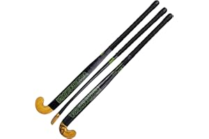 Kookaburra Meteor Wooden Hockey Stick, Adultos Unisex, Black (Negro), Talla Única