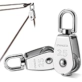 75STO-3Pack U-Type Stainless Steel Pulley Block Mute Bearings