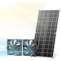 Ventilateur Solaire 12W SUNYIMA - Pour Poulailler, Serre, Niche - Étanche IPX7 - 28x28cm
