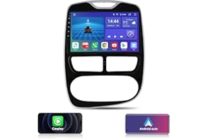 Ossuret Carplay Autoradio para Renault Clio 2012-2016,10.1 Zoll Touchscreen 6+64GB GPS Navigation mit Bluetooth Wetteranzeige WiFi 4G LTE DSP RDS SWC